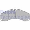 Комплект тормозных колодок, дисковый тормоз DELPHI LP1616