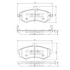 Комплект гальмівних колодок, дискове гальмо NIPPARTS J3600535