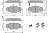 комплект спирачно феродо, дискови спирачки