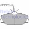 Комплект гальмівних колодок, дискове гальмо DELPHI LP788