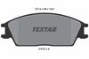 Комплект тормозных колодок, дисковый тормоз TEXTAR 2101204 (21012, 7293D404, 21012 148  0 4)