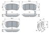 комплект спирачно феродо, дискови спирачки