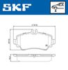 SKF Brake Pad Set, disc brake VKBP 80914