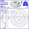Гальмівний диск DELPHI BG9322C