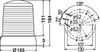 HELLA Rundumleuchte, rot - 2RL 008 064-001