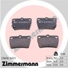 Комплект гальмівних колодок, дискове гальмо ZIMMERMANN 23656.140.1 (23656, 23657, 23658)