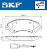 SKF Brake Pad Set, disc brake VKBP 80110 E