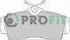 Комплект гальмівних колодок, дискове гальмо PROFIT 5000-1096
