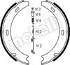 Комплект тормозных колодок, стояночная тормозная система METELLI 53-0233K (46030, 27450, 47450, 26030)