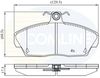 Комплект тормозных колодок, дисковый тормоз COMLINE CBP0232 (21515)