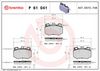 BREMBO Brake Pad Set, disc brake P 61 041