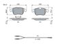 Bosch Brake Pad Set, disc brake 0 986 494 371