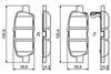 комплект спирачно феродо, дискови спирачки