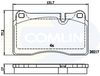 Комплект гальмівних колодок, дискове гальмо COMLINE CBP06030 (20217)