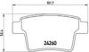 Комплект гальмівних колодок, дискове гальмо BREMBO P 24 063 (24260, D1071 7976)