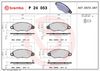 BREMBO Brake Pad Set, disc brake P 24 053