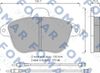 Комплект гальмівних колодок, дискове гальмо FOMAR Friction FO 557281 (21507)