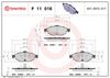 BREMBO Brake Pad Set, disc brake P 11 016