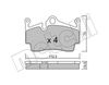 Комплект гальмівних колодок, дискове гальмо METELLI 22-0894-0 (D1134, 24541)
