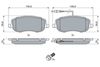 Bosch Brake Pad Set, disc brake 0 986 424 789