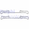 Комплектуючі, колодки дискового гальма DELPHI LX0436