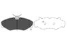 Набір гальмівних прокладок, дискове гальмо KAVO PARTS kbp-6566