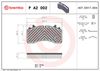 BREMBO Brake Pad Set, disc brake P A2 002