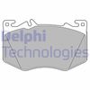 Комплект гальмівних колодок, дискове гальмо DELPHI LP3620