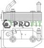 масляный радиатор, двигательное масло PROFIT 1745-0050