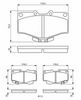 комплект спирачно феродо, дискови спирачки