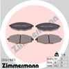Комплект гальмівних колодок, дискове гальмо ZIMMERMANN 23241.160.1 (23241)