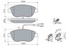 Bosch Brake Pad Set, disc brake 0 986 424 596