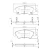 Комплект тормозных колодок, дисковый тормоз NIPPARTS J3604034