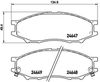 Комплект гальмівних колодок, дискове гальмо BREMBO P 56 083 (24648, 24649, 24647, D1193 8311)