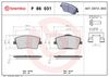 BREMBO Brake Pad Set, disc brake P 86 031