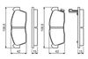 Bosch Brake Pad Set, disc brake 0 986 494 700
