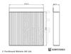 BLUE PRINT Filter, cabin air ADBP250063