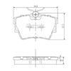 Комплект гальмівних колодок, дискове гальмо NIPPARTS J3611047