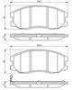 комплект спирачно феродо, дискови спирачки