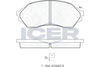 Комплект гальмівних колодок, дискове гальмо ICER 181309 (23490, D798-7670)