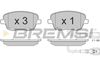 Комплект тормозных колодок, дисковый тормоз BREMSI BP3013 (23843, SPB013)