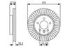 Bosch Brake Disc 0 986 479 154 (0986479154)