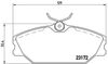 Комплект тормозных колодок, дисковый тормоз BREMBO P 68 027 (23172, D1145 8255, D1496 9310)