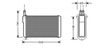 Теплообменник, отопление салона AVA QUALITY COOLING LA6009