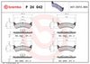 BREMBO Brake Pad Set, disc brake P 24 042