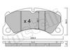 Комплект гальмівних колодок, дискове гальмо METELLI 22-0957-3 (D1349, D1577, 24295, 24553, 25007)