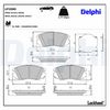 Sada brzdových destiček, kotoučová brzda LP2080