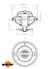 Termostat, chladivo 725215