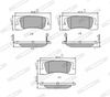 Комплект тормозных колодок, дисковый тормоз FERODO FDB848 (20076, 20077)