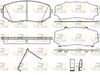 Комплект тормозных колодок, дисковый тормоз ROADHOUSE 21267.02 (PSX2126702, 24544, D1258-8377)